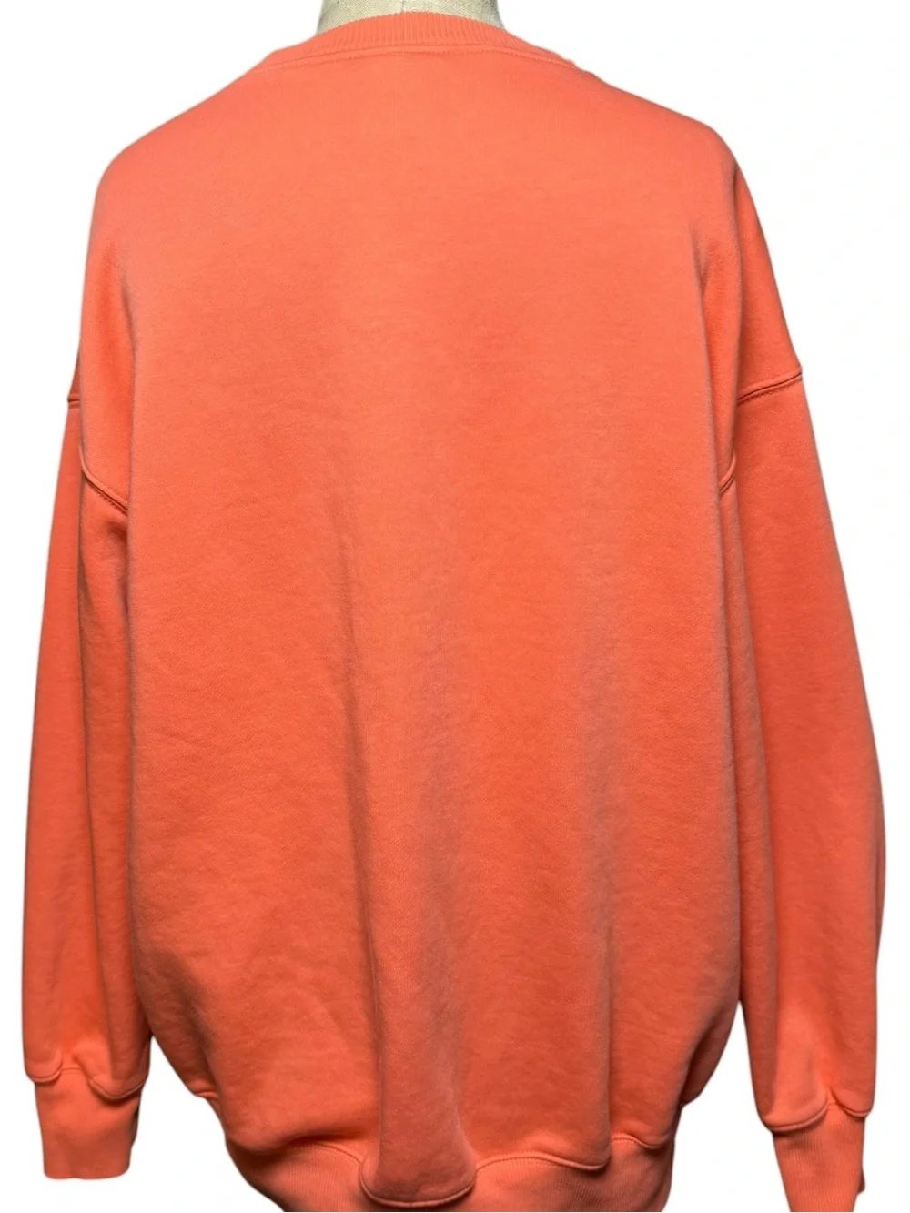 Nike Orange Embroidered Swoosh Crewneck Sweatshirt S